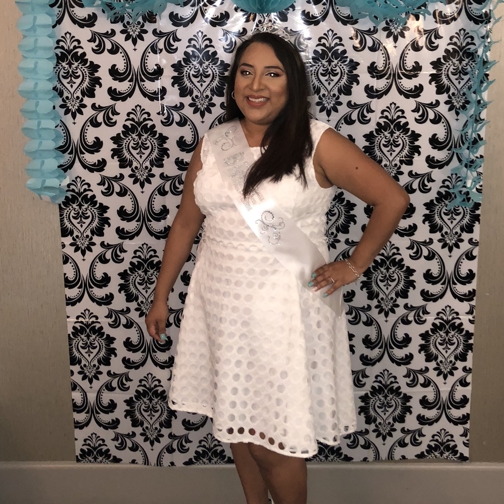 Donna Karan white dress